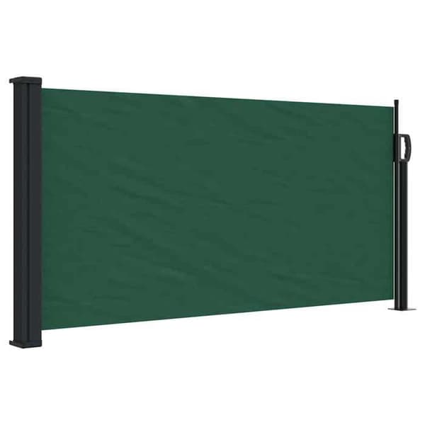 Maison Exclusive - Mörkgrön utdragbar sidokappa 100x500 cm Mörkgrön
