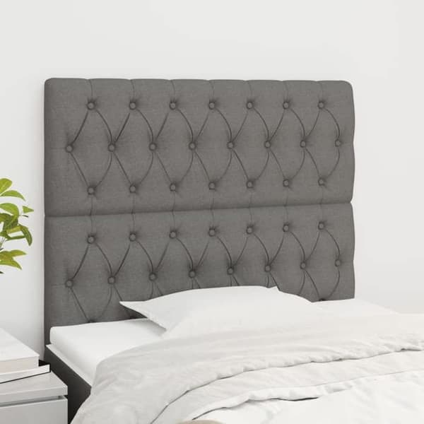 Maison Exclusive - Hovedgærde Mørkegrå 100x7x118/128 cm Stof Mörkgrå
