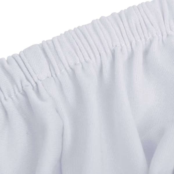 Maison Exclusive - Utsträckbar sofföverdrag för 4 platser Vit Jersey av polyester