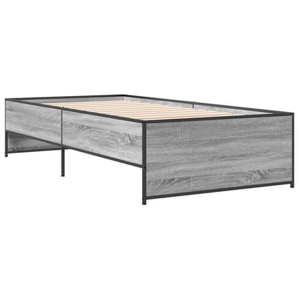 Maison Exclusive - Sengestel uden madras sonoma grå 75x190 cm
