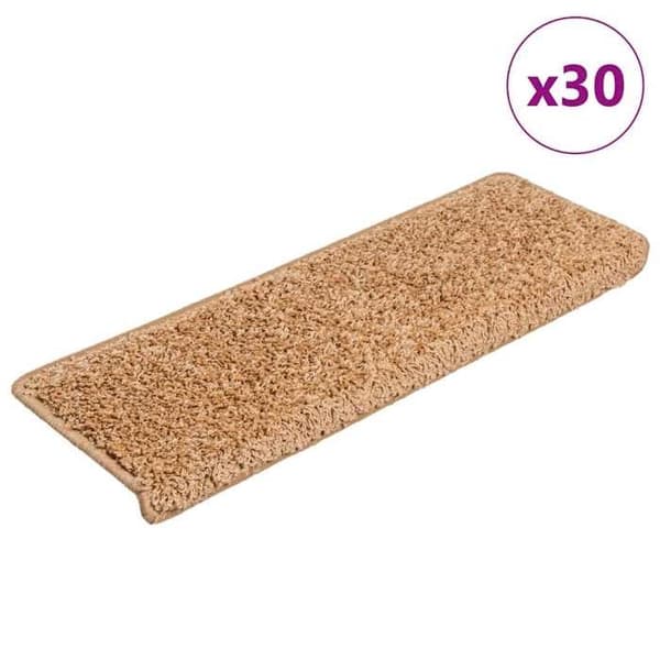 Maison Exclusive - Trappmatta 30 stycken 65 x 21 x 4 cm Beige Rektangulär kant