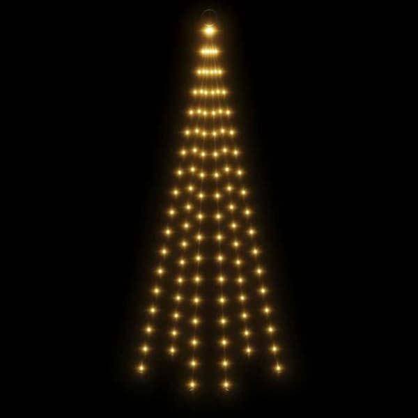 Maison Exclusive - Julgran på flaggstång 108 LED Varmvit 180 cm