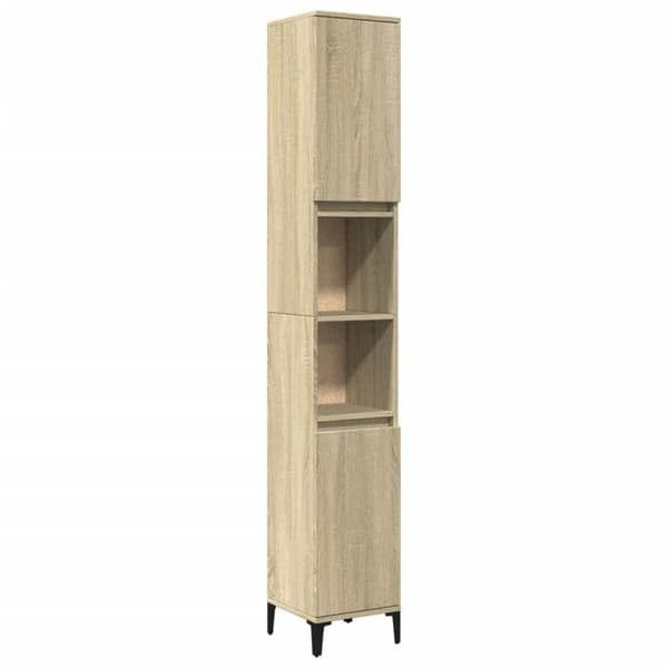 Maison Exclusive - Badrumsskåp ek sonoma 30x30x190 cm