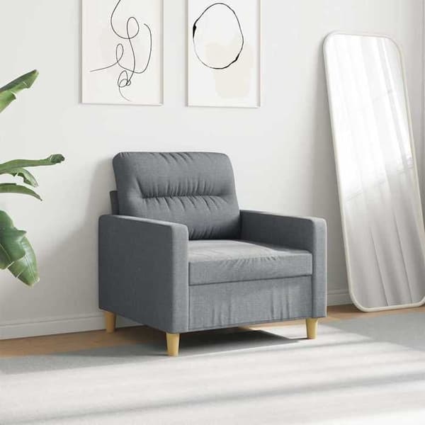 Maison Exclusive - Lys grå stol 60 cm Stof