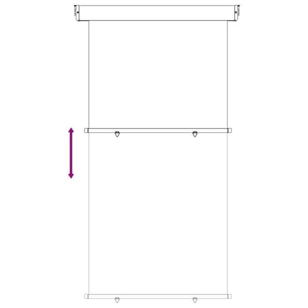 Maison Exclusive - Balkongsidobutik 117 x 250 cm 100% polyester stål