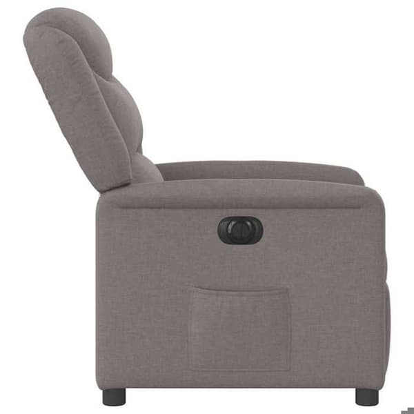 Maison Exclusive - Elektrisk lutbar fåtölj Taupe Tyg