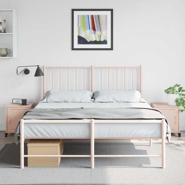 Maison Exclusive - Natborde 2 stk. rosa 36x39x43,5 cm stål