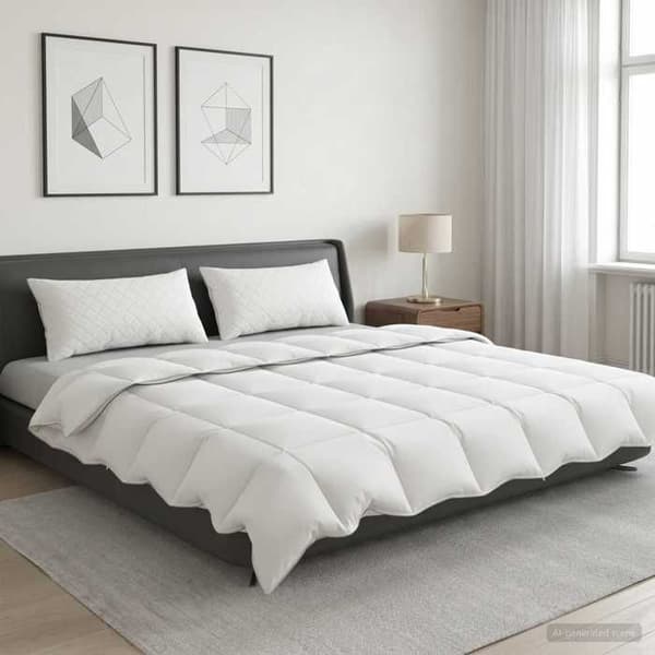Peitto-setti - MAISON EXCLUSIVE - FULDA - 90% hanhenuntu - 220 x 240 cm - 3 osaa