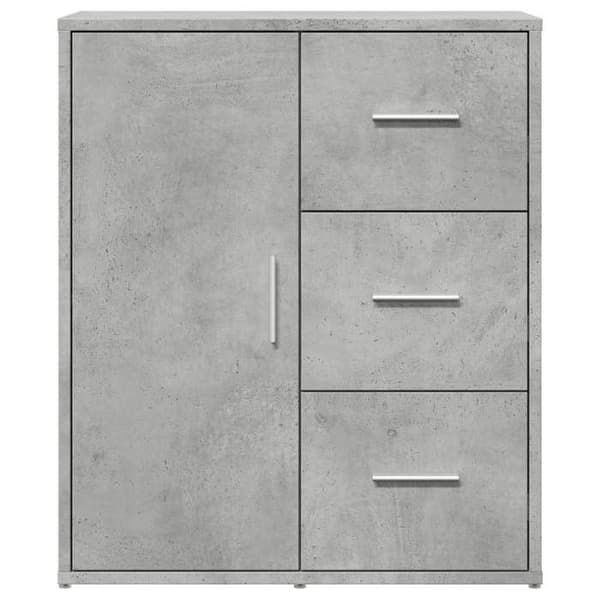 Maison Exclusive - Buffeter 2 stk grå beton 60x31x70 cm ingeniørtræ