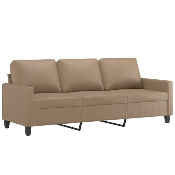 Maison Exclusive - Sæt af 2 sofaer med puder Cappuccino Simililæder