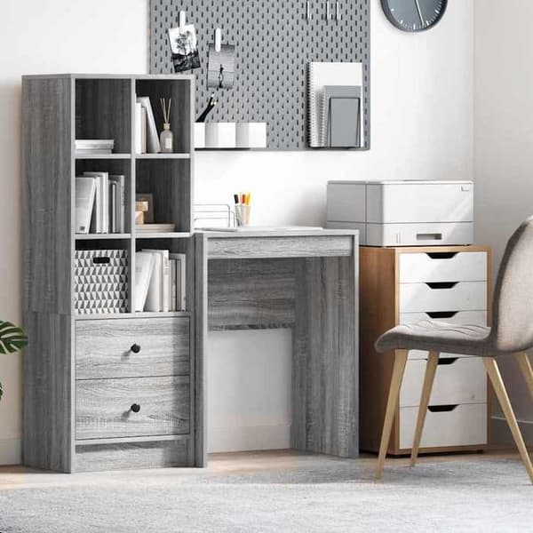 Maison Exclusive - Harmaa Sonoma -työpöytä 60 x 40 x 76 cm Gris Sonoma