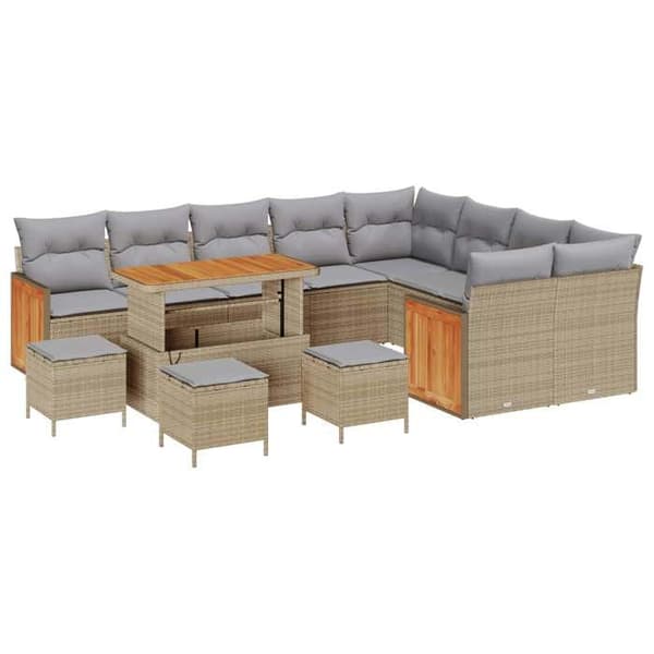 Maison Exclusive - 13 hengen puutarhakalustesarja 13 pc