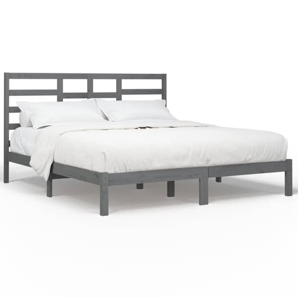 Maison Exclusive - Patja ilman runkoa massiivipuusta harmaa 200x200 cm Grå