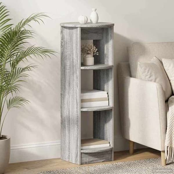 Maison Exclusive - Sonoma grå sidebord 40 x 40 x 100 cm Ingeniørtræ