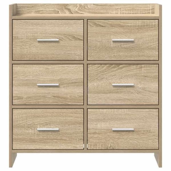 Maison Exclusive - Buffé Ek Sonoma 75 x 33 x 80 cm Ingenjörsträ Sonoma ek