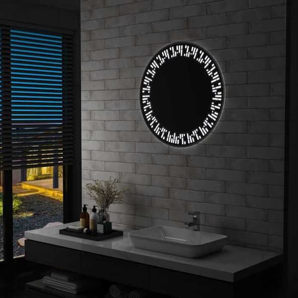 LED-spejl - Eksklusivt hjem - 70 cm - IP44 - Sølv Silver