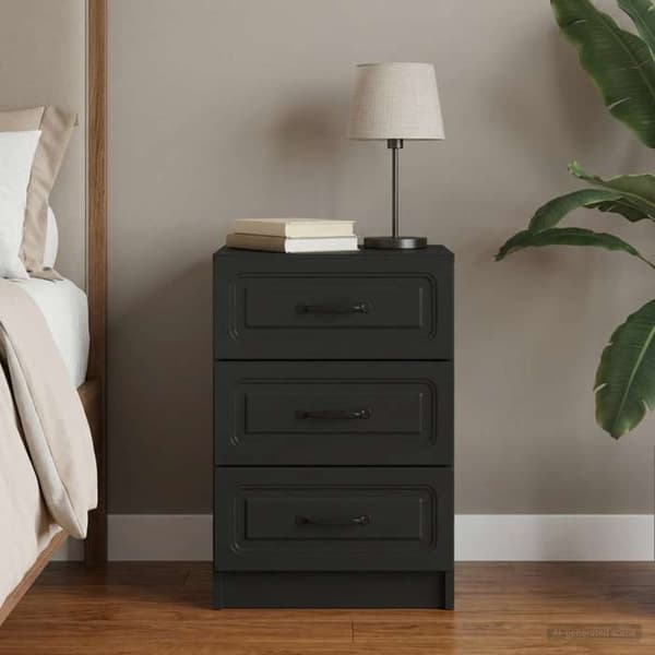 Maison Exclusive - Natbord Sort 43 x 41 x 63,5 cm Ingeniørtræ