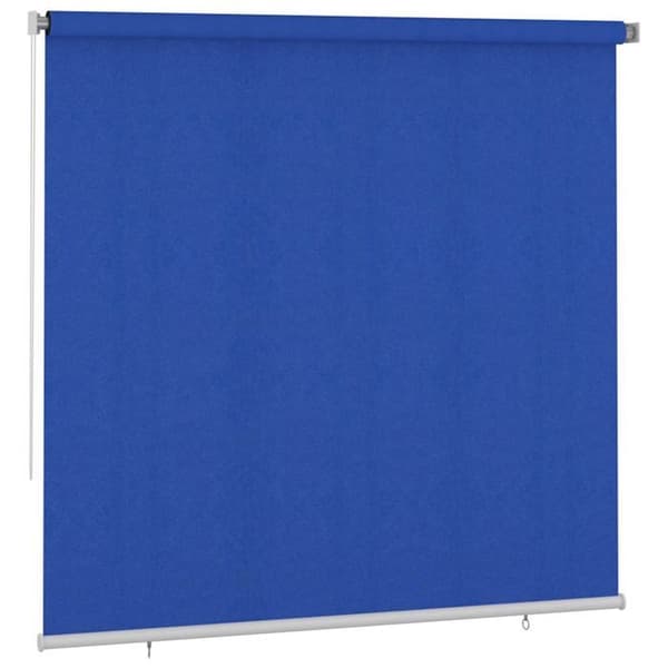 Maison Exclusive - Utrullningsbar utomhusbutik 245 (l) x 230 (H) cm blå HDPE