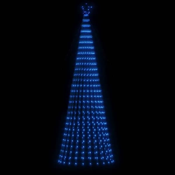 Juletræ - EKSKLUSIV HUS - 688 LED - Blå - 300 cm - 8 lys effekter Blå