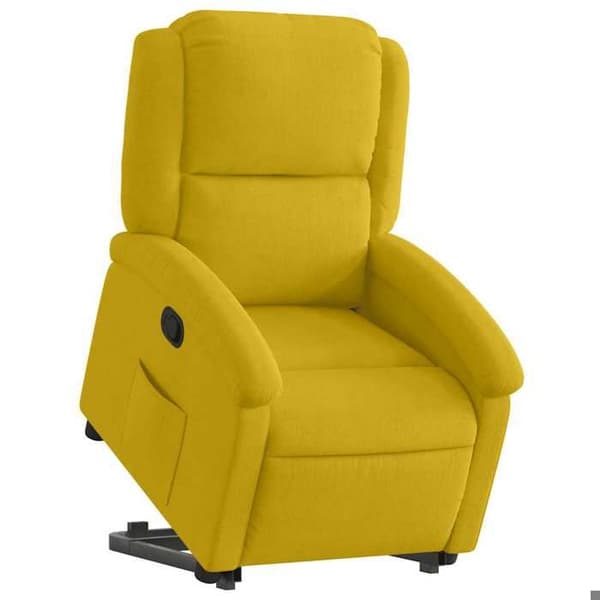 Maison Exclusive - Keltainen samettinen nojatuoli