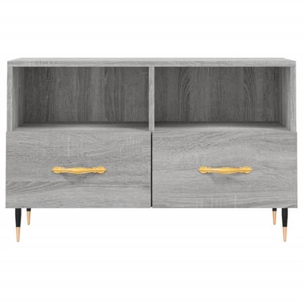 Maison Exclusive - TV-møbel Sonoma grå 80x36x50 cm Ingeniørtræ