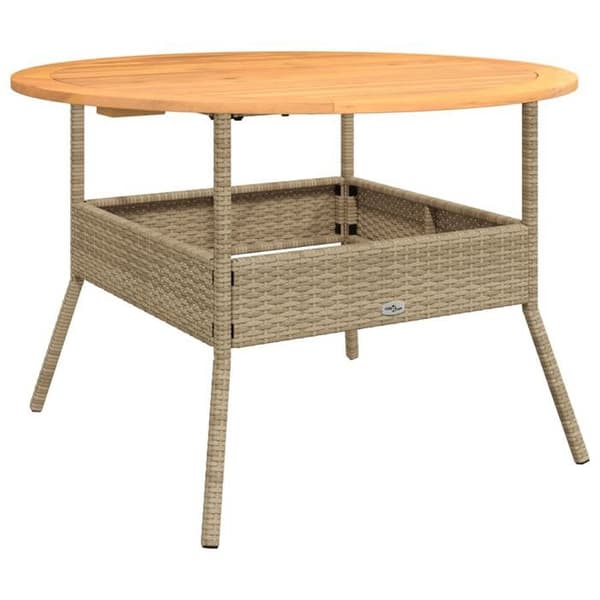 Maison Exclusive - Trädgårdsmöbler med kuddar 2 st beige flätad resin beige