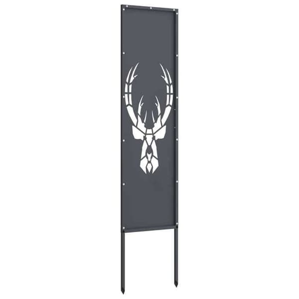Trädgårdsskärm - EXKLUSIV HEM - Rektangulär - Antracit - Matt stål - 32 x 140 cm antracit