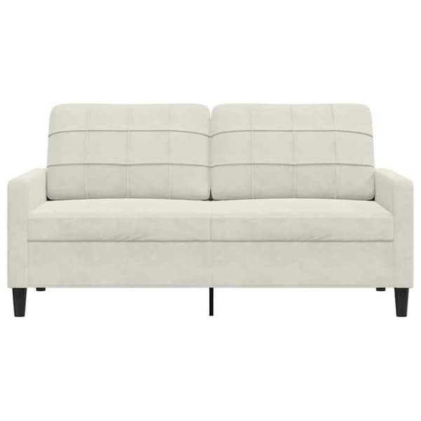 Maison Exclusive - 2-paikkainen sohva, kerma 140 cm sametti