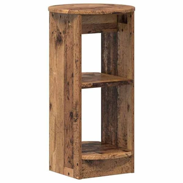 Sidebord - EKSKLUSIV HUS - Gamle træ - Ingeniørtræ - 3 hylder - 40x40x75 cm