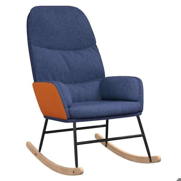 Maison Exclusive - Sininen kangas keinutuoli
