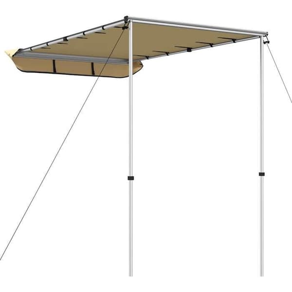 Maison Exclusive - Campingvogns- og trailerfortelt 1,8x2x2,15 m Beige