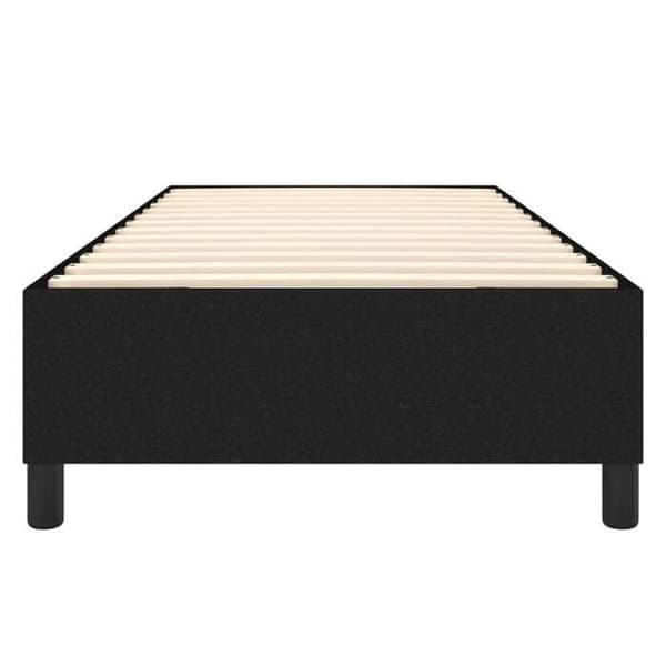 Maison Exclusive - Sort fjeder sengestel 90x190 cm tekstil