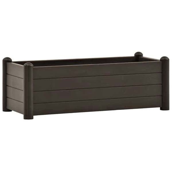 Maison Exclusive - Hævet havebed PP Moka 100x43x35 cm Mocka