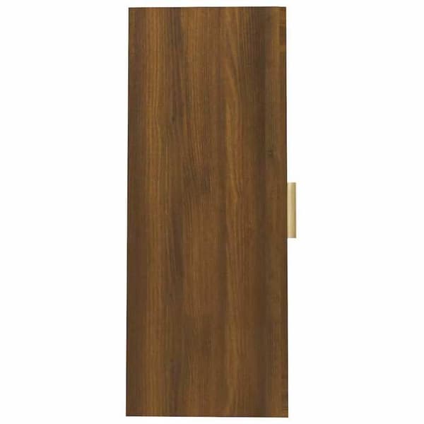 Maison Exclusive - Väggmonterad garderob Ek brun 69,5x34x90 cm