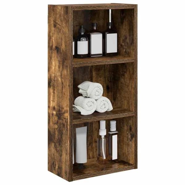 Maison Exclusive - Vægskab til badeværelse Røget Eg 30 x 16 x 62,5 cm