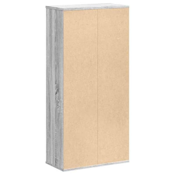 Maison Exclusive - Sonoma grå bibliotek 50x25x105 cm ingenjörsträ