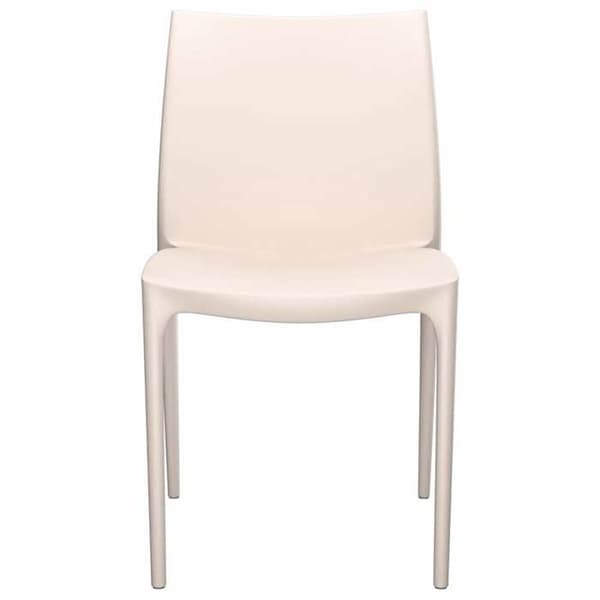 Maison Exclusive - Trädgårdsstolar set om 2 krämfärgade 50x46x80 cm polypropen