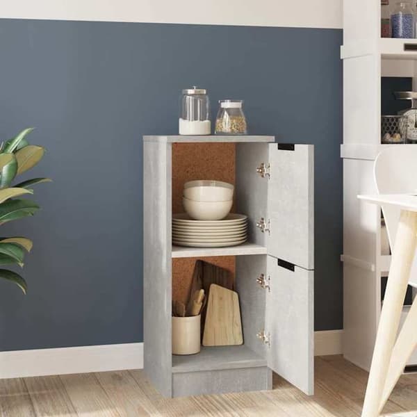 Maison Exclusive - Buffé Grå betong 30x30x70 cm Ingenjörsträ