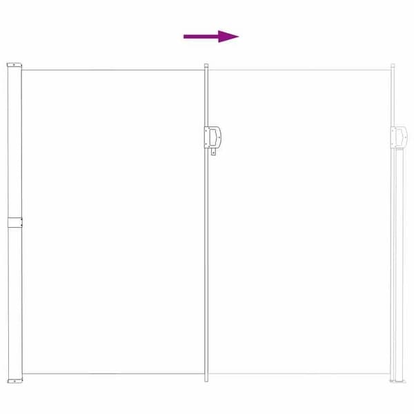 Maison Exclusive - Fällbar sidobutik 500 x 220 cm Polyester Rektangulär