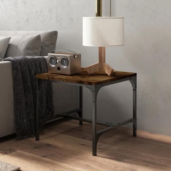 Maison Exclusive - 2 stk. sideborde Røget eg 40x40x35 cm Ingeniørtræ