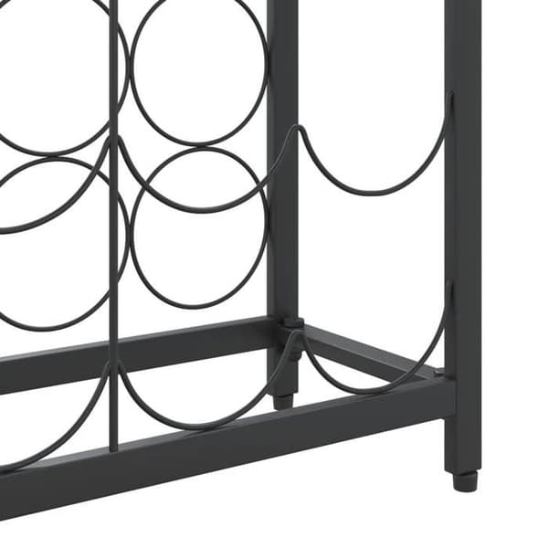 Maison Exclusive - 95 pullon viinikaappi musta 54x18x200cm takorautaa
