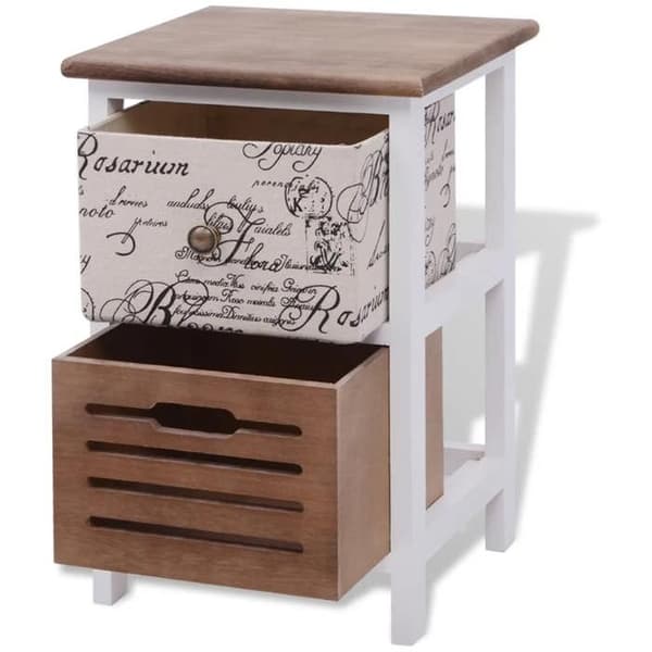 Maison Exclusive - Natbord 2 stk Træ kastanj