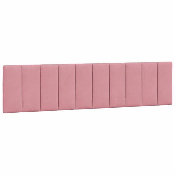 Maison Exclusive - Huvudgavelkudde Hanko rosa 200 cm sammet