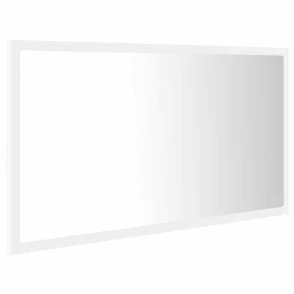 Maison Exclusive - Badrumsspegel med LED Vit 80x8,5x37 cm Akryl