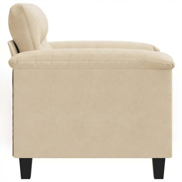 Maison Exclusive - Creme sofa stol 60 cm mikrofiber stof