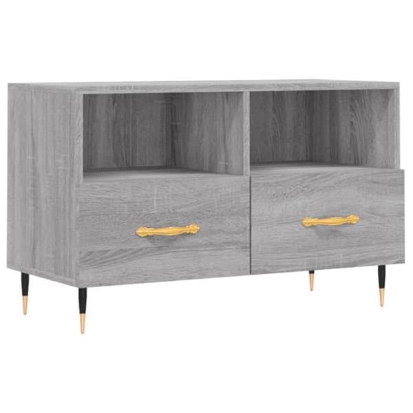 Maison Exclusive - TV-möbel Sonoma grå 80x36x50 cm Ingenjörsträ