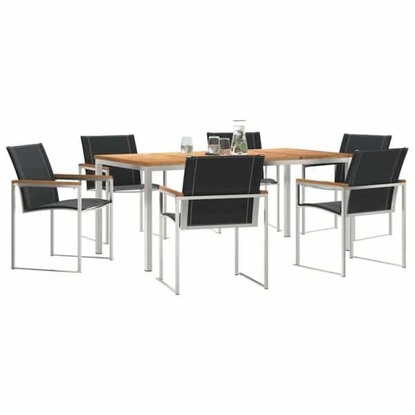 Maison Exclusive - 7 osan puutarhaterassipöytäryhmä