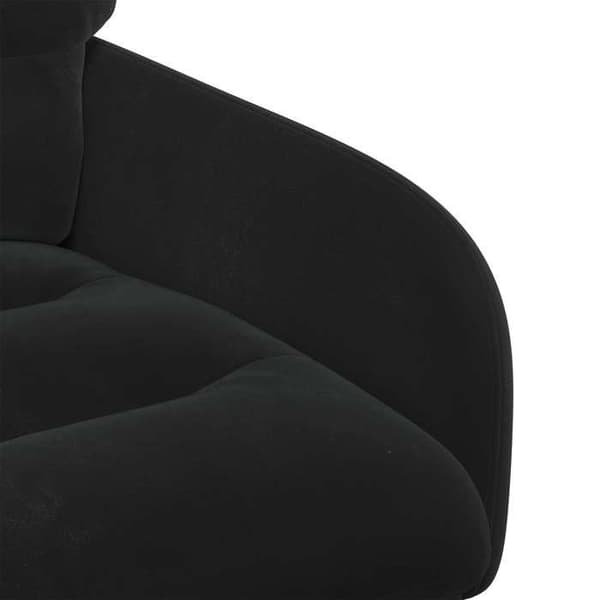 Maison Exclusive - Matstolar 2 st Sammet Svart 59 x 59,5 x 90 cm