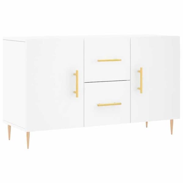 Maison Exclusive - Vit buffé 100x36x60 cm ingenjörsträ