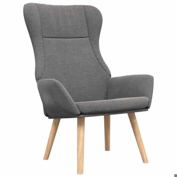 Maison Exclusive - Relax stol med fodstøtte Lys grå Stof